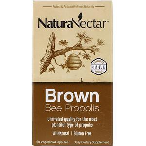 NaturaNectar, Brown Bee Propolis, 60 Vegetable Capsules - HealthCentralUSA