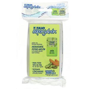 T. Taio, Cucumber-Melon Soap-Sponge, 4.2 oz (120 g) - HealthCentralUSA
