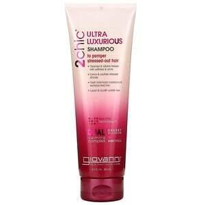 Giovanni, 2chic, Ultra-Luxurious Shampoo, To Pamper Stressed-Out Hair, Cherry Blossom + Rose Petals, 8.5 fl oz (250 ml) - HealthCentralUSA