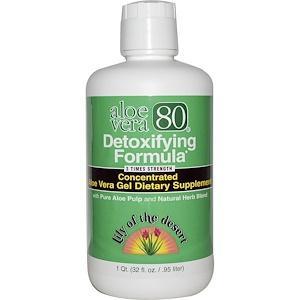 Lily of the Desert, Aloe Vera 80, Detoxifying Formula, 32 fl oz (.95 l) - HealthCentralUSA