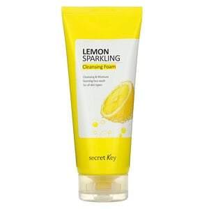 Secret Key, Lemon Sparkling Cleansing Foam, 7.05 oz (200 g) - HealthCentralUSA
