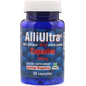 Allimax, AlliUltra Capsules, 360 mg, 30 Capsules - HealthCentralUSA
