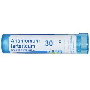 Boiron, Single Remedies, Antimonium Tartaricum, 30C, Approx 80 Pellets - HealthCentralUSA