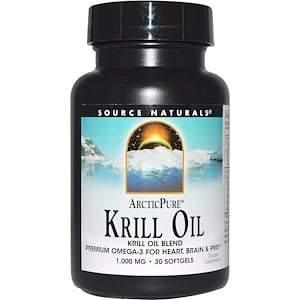 Source Naturals, ArcticPure, Krill Oil, 1,000 mg, 30 Softgels - HealthCentralUSA