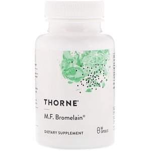 Thorne Research, M.F. Bromelain, 60 Capsules - HealthCentralUSA