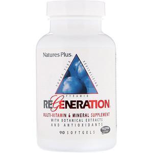 Nature's Plus, Regeneration, Multi-Vitamin & Mineral Supplement, 90 Softgels - HealthCentralUSA
