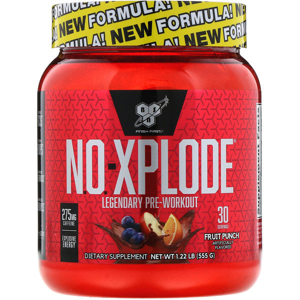 BSN, N.O.-Xplode, Legendary Pre-Workout, Fruit Punch, 1.22 lbs (555 g)