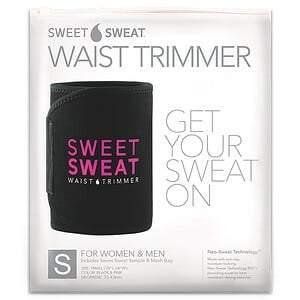 Sports Research, Sweet Sweat Waist Trimmer, Small, Black & Pink, 1 Belt - HealthCentralUSA
