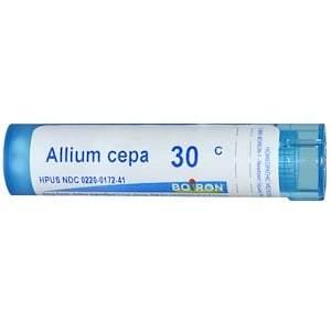 Boiron, Single Remedies, Allium Cepa, 30C, Approx 80 Pellets - HealthCentralUSA