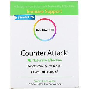 Rainbow Light, Counter Attack, Immune Support, 30 Tablets - HealthCentralUSA