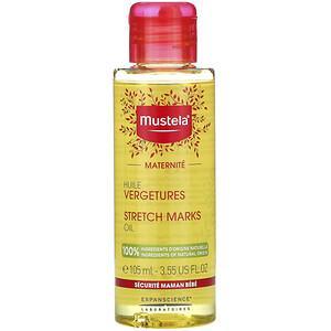 Mustela, Stretch Marks Oil, Fragrance Free, 3.55 fl oz (105 ml) - HealthCentralUSA
