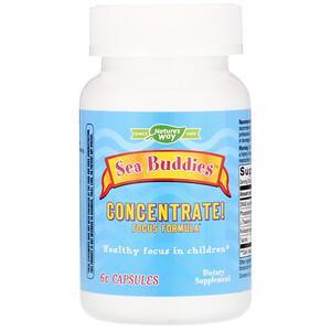 Nature's Way, Sea Buddies, Concentrate! Focus Formula, 60 Capsules - HealthCentralUSA