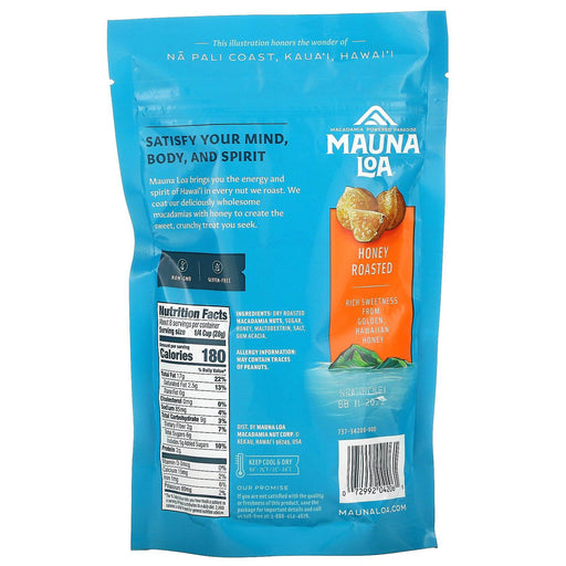 Mauna Loa, Dry Roasted Macadamias, Honey Roasted, 8 oz (226 g) - HealthCentralUSA