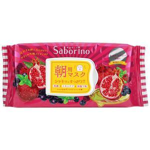 Saborino, Morning Beauty Face Mask, Mixed Berry, 28 Sheets, (272 ml) - HealthCentralUSA