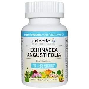 Eclectic Institute, Echinacea Angustifolia, 325 mg, 90 Non-GMO Veg Caps - HealthCentralUSA