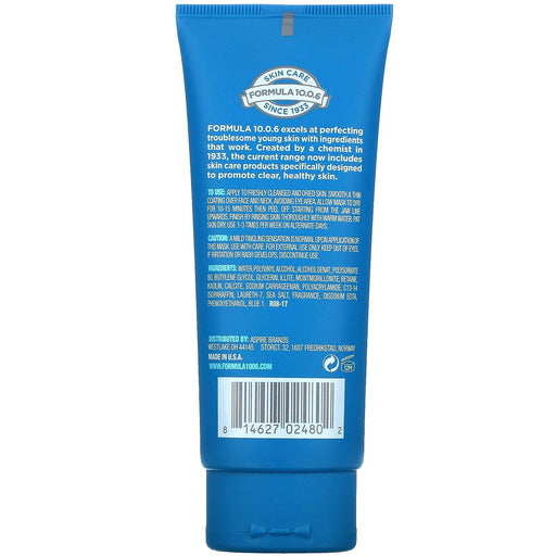 Formula 10.0.6, Sea Side Glow, Skin-Hydrating Peel Beauty Mask, Algae + Sea Clay, 3.4 fl oz (100 ml) - HealthCentralUSA