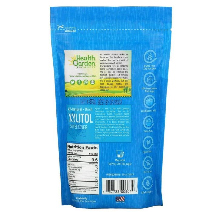 Health Garden, All Natural Birch Xylitol Sweetener, 16 oz (453 g) - HealthCentralUSA