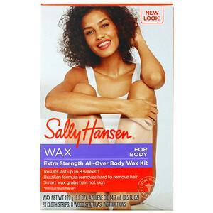 Sally Hansen, Extra Strength All-Over Body Wax Hair Kit, 1 Kit - HealthCentralUSA