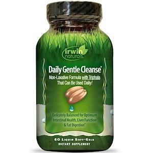 Irwin Naturals, Daily Gentle Cleanse, 60 Liquid Soft-Gels - HealthCentralUSA
