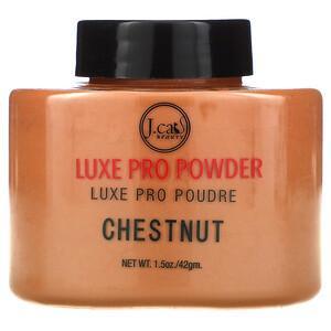 J.Cat Beauty, Luxe Pro Powder, LPP104 Chestnut, 1.5 oz (42 g) - HealthCentralUSA