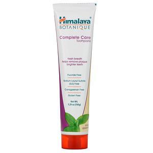 Himalaya, Botanique, Complete Care Toothpaste, Simply Spearmint, 5.29 oz (150 g) - HealthCentralUSA