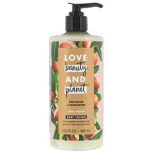 Love Beauty and Planet, Shea Velvet Body Lotion, Shea Butter & Sandalwood, 13.5 fl oz (400 ml) - HealthCentralUSA