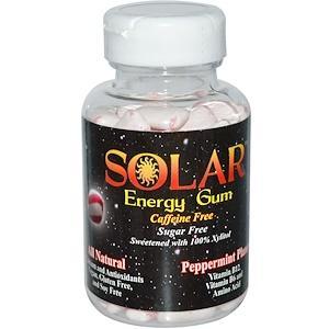 B-Fresh, Solar, Energy Gum, Peppermint Planet, 100 Pieces - HealthCentralUSA
