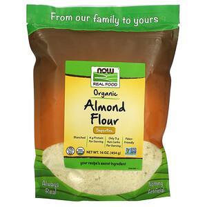 Now Foods, Real Food, Organic Almond Flour, Superfine, 16 oz (454 g) - HealthCentralUSA