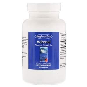 Allergy Research Group, Adrenal Natural Glandular, 150 Vegicaps - HealthCentralUSA