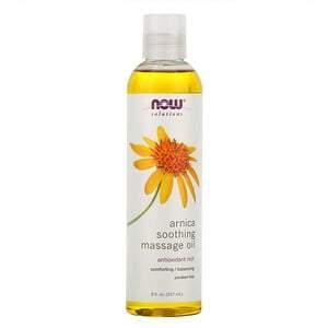 Now Foods, Solutions, Arnica Soothing Massage Oil, 8 fl oz (237 ml) - HealthCentralUSA