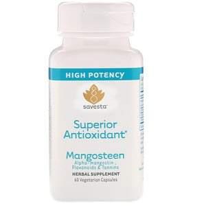 Savesta, Super Antioxidant Mangosteen, 60 Vegetarian Capsules - HealthCentralUSA