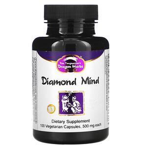 Dragon Herbs, Diamond Mind, 500 mg, 100 Vegetarian Capsules - HealthCentralUSA