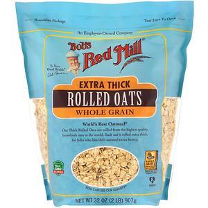 Bob's Red Mill, Extra Thick Rolled Oats, Whole Grain, 32 oz (907 g) - HealthCentralUSA