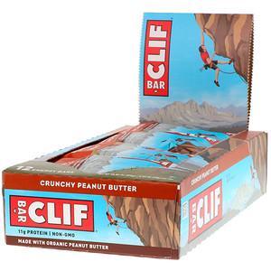 Clif Bar, Energy Bar, Crunchy Peanut Butter, 12 Bars, 2.40 oz (68 g) Each - HealthCentralUSA