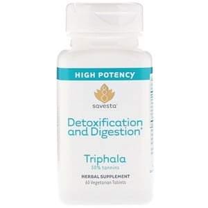 Savesta, Detoxification and Digestion, Triphala, 60 Vegetarian Tablets - HealthCentralUSA