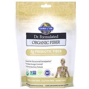 Garden of Life, Dr. Formulated, Organic Fiber, Clear, Unflavored, 6.8 oz (192 g) - HealthCentralUSA
