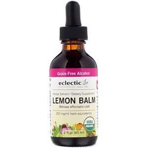 Eclectic Institute, Organic Lemon Balm, 2 fl oz (60 ml) - HealthCentralUSA