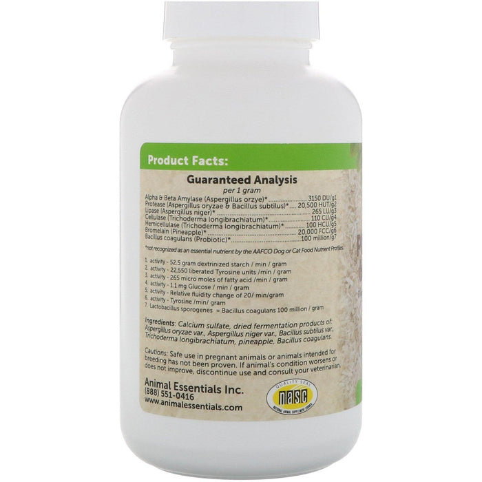 Animal Essentials, Plant Enzyme & Probiotics, For Dogs + Cats, 10.6 oz (300 g) - HealthCentralUSA