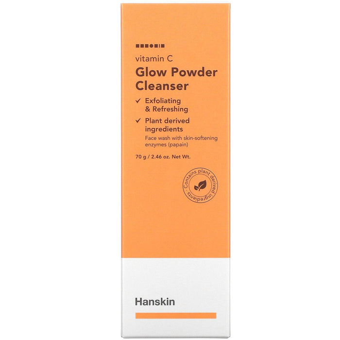 Hanskin, Vitamin C, Glow Powder Cleanser, 2.46 oz (70 g) - HealthCentralUSA