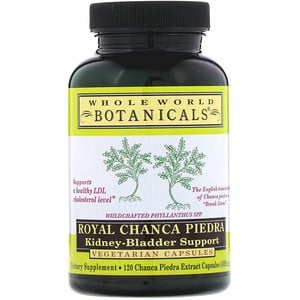 Whole World Botanicals, Royal Chanca Piedra, Kidney-Bladder Support, 400 mg, 120 Vegetarian Capsules - HealthCentralUSA