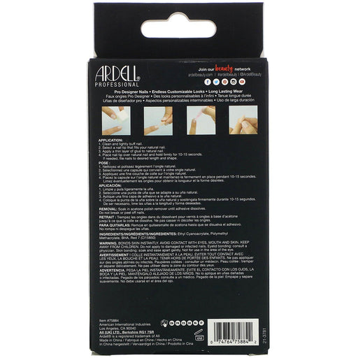Ardell, Nail Addict Premium, Pink Marble & Gold, 0.07 oz (2 g) - HealthCentralUSA