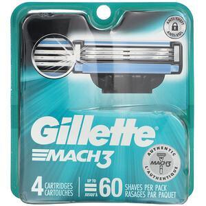 Gillette, Mach3, 4 Cartridges - HealthCentralUSA
