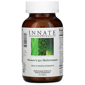 Innate Response Formulas, Women's 55+ Multivitamin, Free of Iron & Vitamin K, 120 Tablets - HealthCentralUSA