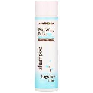 NutriBiotic, Everyday Pure Shampoo, Fragrance Free, 10 fl oz (296 ml) - HealthCentralUSA