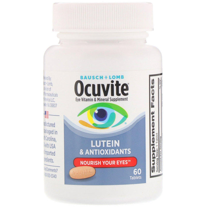 Bausch & Lomb, Eye Vitamin & Mineral Supplement, Lutein & Antioxidants , 60 Tablets - HealthCentralUSA