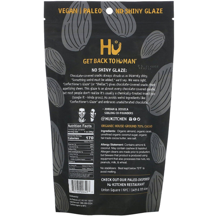 Hu, Chocolate Covered Hunks, Almonds + Sea Salt, 4 oz (113 g) - HealthCentralUSA
