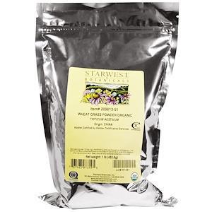 Starwest Botanicals, Organic Wheat Grass Powder, 1 lb (453.6 g) - HealthCentralUSA