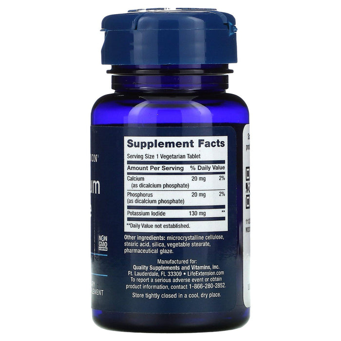 Life Extension, Potassium Iodide Tablets, 130 mg, 14 Tablets - HealthCentralUSA