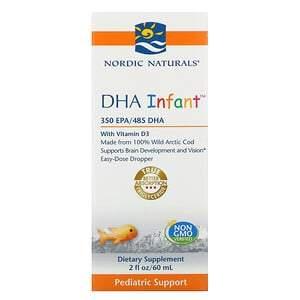 Nordic Naturals, DHA Infant with Vitamin D3, 2 fl oz (60 ml) - HealthCentralUSA