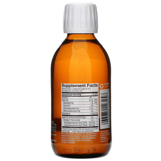 Ascenta, NutraVege, Omega-3 Plant, Extra Strength, Cranberry Orange Flavored, 1,000 mg, 6.8 fl oz (200 ml) - HealthCentralUSA